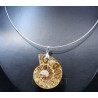 Colgante de Ammonite fosilizado J2742