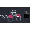 Pendientes de Corindon rojo J2755