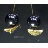 Pendientes de hematite J411