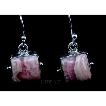 Pendientes de rodocrosita J2986