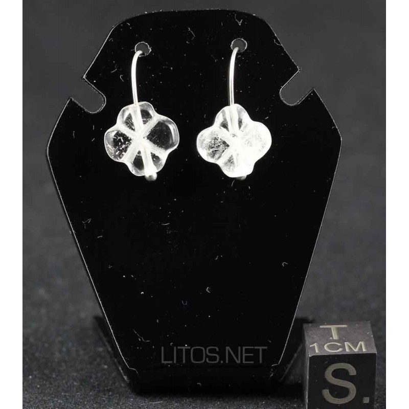 Pendientes de cristal de roca J477