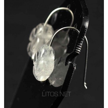 Pendientes de cristal de roca J477