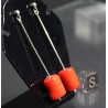 Pendientes de coral gorgonia J3289