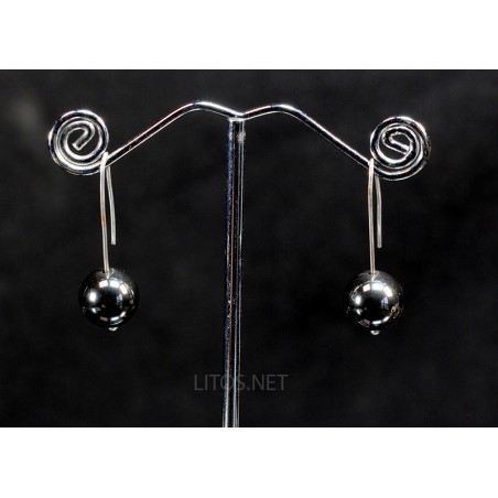 Pendientes de hematite J3302