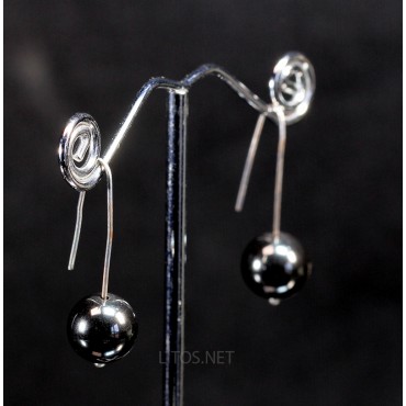 Pendientes de hematite J3302