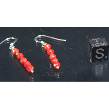 Pendientes de coral bambú J3303