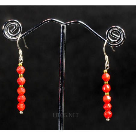 Pendientes de coral bambú J3303 Pendientes de coral bambú J3303