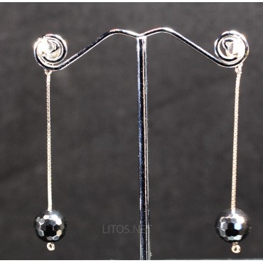 Pendientes de hematite J3403