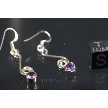 Pendientes de amatista J3405