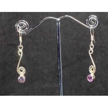 Pendientes de amatista J3405