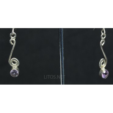 Pendientes de amatista J3405