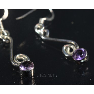 Pendientes de amatista J3405