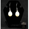 Pendientes de perlas y plata de ley J505