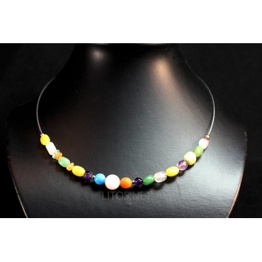 Collar de minerales J3450