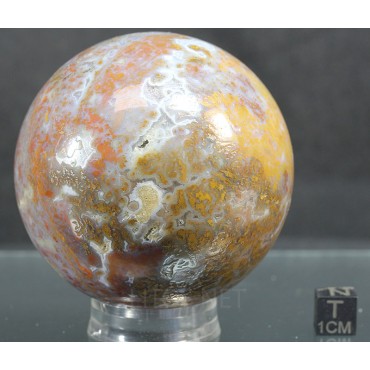 Mineral esfera de calcedonia