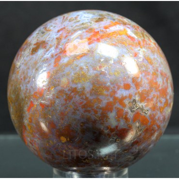 Mineral esfera de calcedonia
