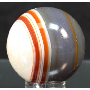 Mineral esfera de ágata y cuarzo