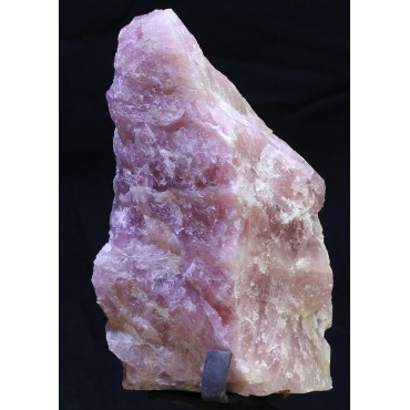 Mineral cuarzo rosa en bruto
